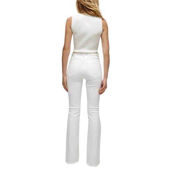 NEW VERONICA BEARD beverly skinny flare jeans in white - Picture 3 of 4